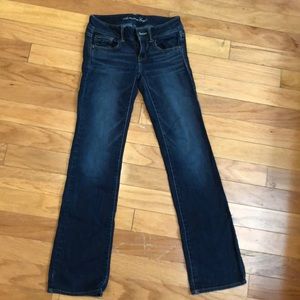 American eagle dark wash slim boot jeans